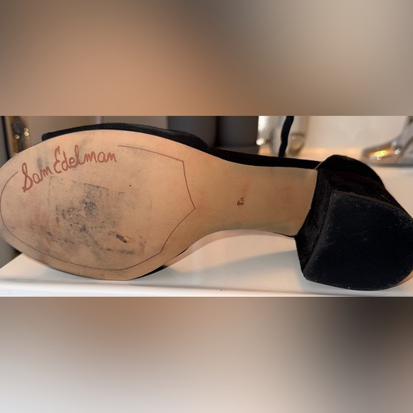 Sam Edelman minimalists party Elegant Black Heels size 8.5 - Picture 7 of 7